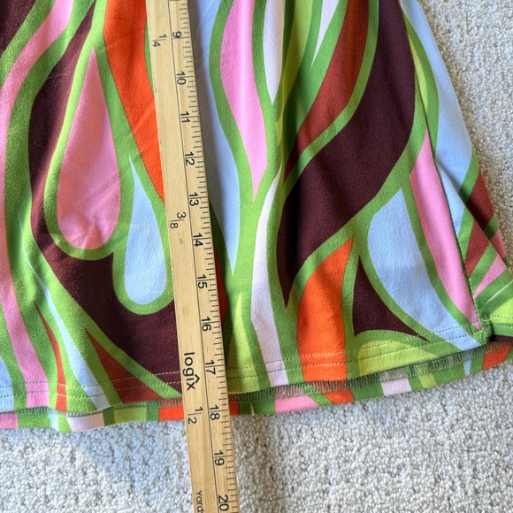 Lesley Evers Lottie Skort Set Womens XL Multi Color Excellent Retro Mod Swirl - Picture 12 of 14